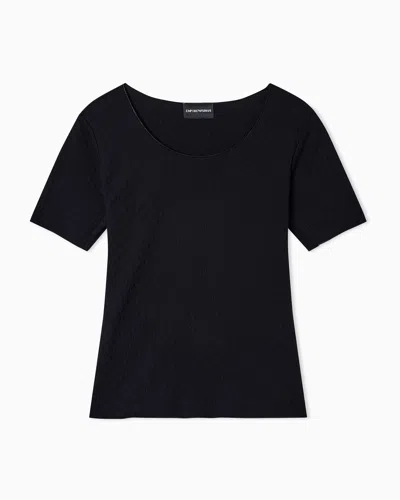 Emporio Armani Slim Fit T-shirts In Black