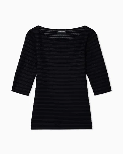 Emporio Armani Slim Fit T-shirts In Black