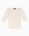 Emporio Armani Slim Fit T-shirts In Nude