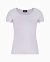 Emporio Armani Slim Fit T-shirts In Purple