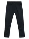 Emporio Armani Man Pants Black Size 31 Cotton, Elastane In Blue