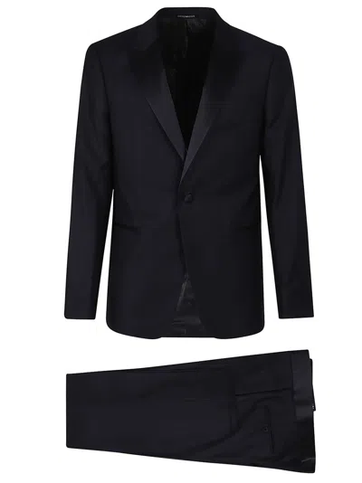 Emporio Armani Slim Fit Tuxedo Suit In Brown
