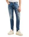 Emporio Armani Jeans J06 Slim Fit In Denim Stretch Washed In Medium Blue