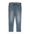 Emporio Armani Logo-plaque Jeans In Blue