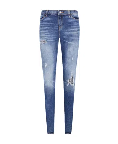 Emporio Armani Slim Jeans In Blue