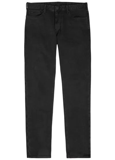 Emporio Armani Slim-leg Jeans In Black