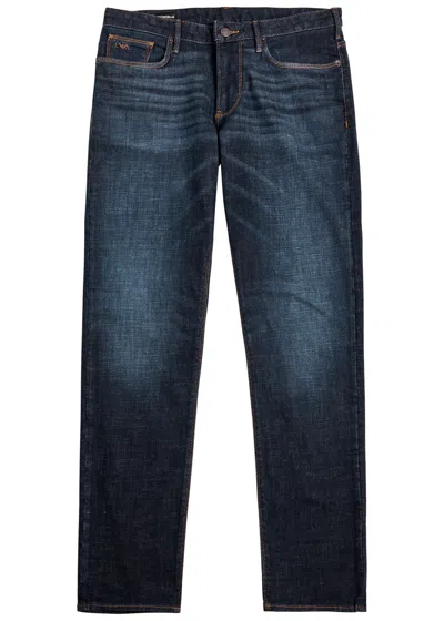 Emporio Armani Slim-leg Jeans In Blue