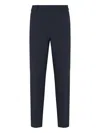 Emporio Armani Navy Blue Tailored Trousers In Blue