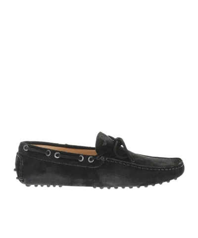 Emporio Armani Slip-on Casual Shoes In Black