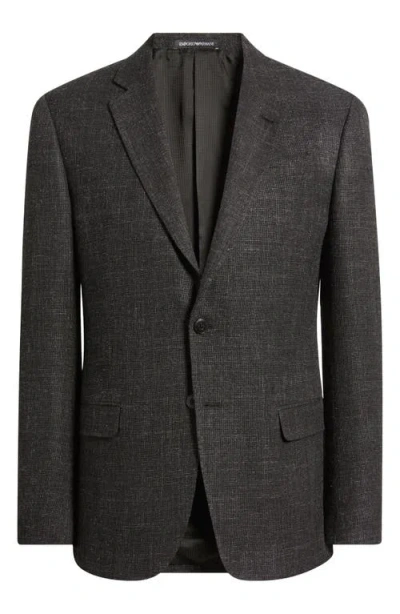 Emporio Armani Slub Wool Blend Sport Coat