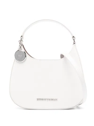 Emporio Armani Small Hobo Bag In White