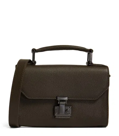 Emporio Armani Small Leather Cross-body Bag In Multi
