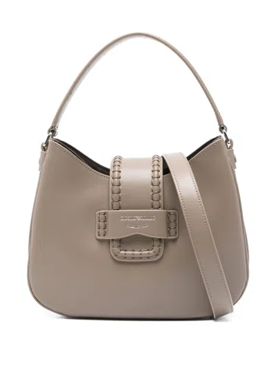EMPORIO ARMANI EMPORIO ARMANI SMALL LEATHER SHOULDER BAG