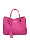 Emporio Armani Small Myea Double-handle Tote Bag In Pink