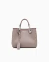 Emporio Armani Small Myea Shopper Bag With Deer Print