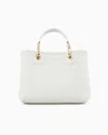Emporio Armani White Shoulder Bag In White Logo