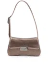 Emporio Armani Compact Shoulder Bag Adjustable Strap In Neutral