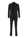 Emporio Armani Giacca Monopetto Pantalone Ventre Piatto In Black