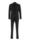 Emporio Armani Giacca Monopetto Pantalone Ventre Piatto In Black
