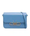Emporio Armani Smooth Leather Shoulder Bag With Metal Eagle Logo