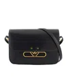 Emporio Armani Smooth Leather Shoulder Bag With Metal Eagle Logo