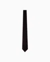 Emporio Armani Smooth Velvet Tie In Black