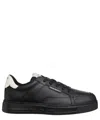 Emporio Armani Logo-print Low-top Sneakers In Black