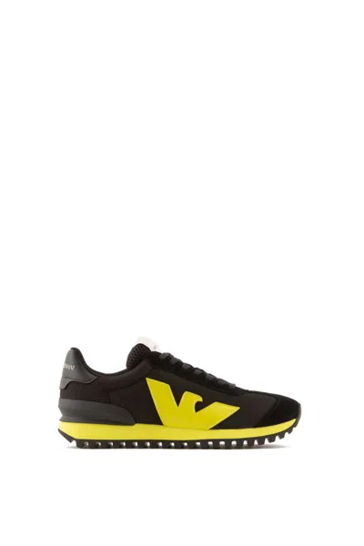 Emporio Armani Sneakers In Black