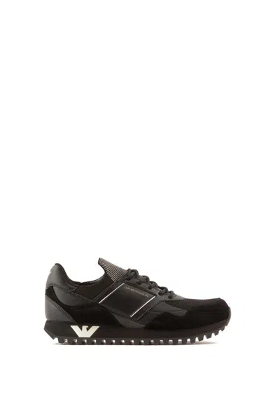 Emporio Armani Sneakers In Black