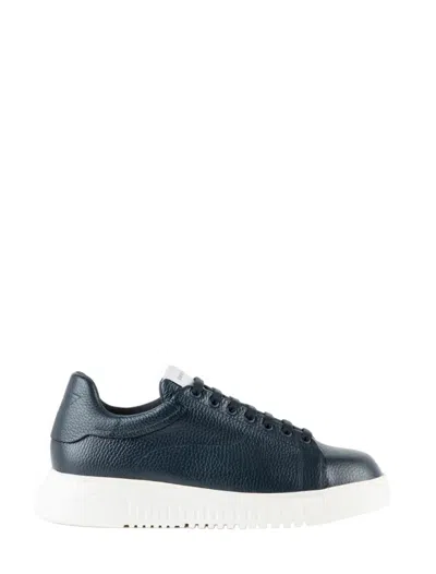 Emporio Armani Sneakers In Blue