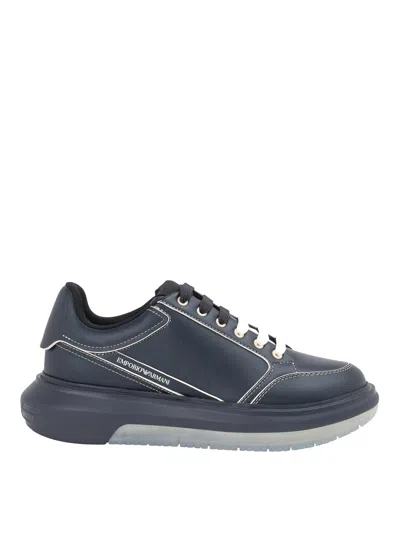 Emporio Armani Sneakers In Blue