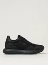 Emporio Armani Asv Recycled Nylon Sneakers With Regenerated Saffiano Details In Black