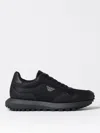Emporio Armani Asv Recycled Nylon Sneakers With Regenerated Saffiano Details In Black