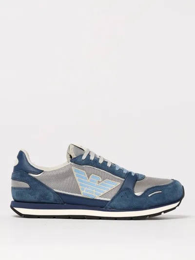 Emporio Armani Sneakers  Men Color Blue