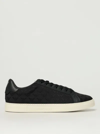 Emporio Armani Sneakers  Men Color Blue In Black