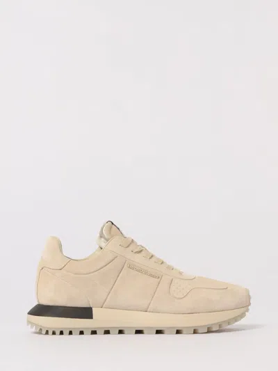Emporio Armani Sneakers  Men Color Ivory In Brown