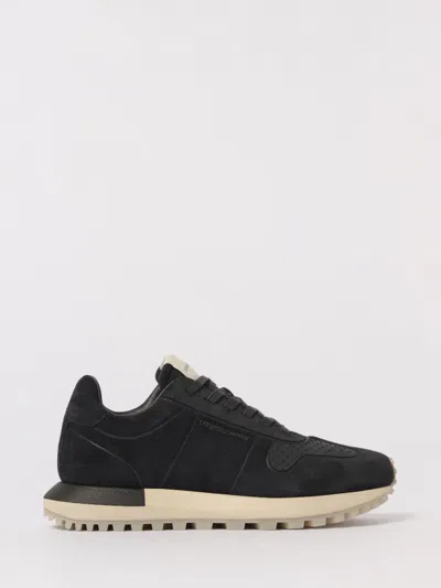 Emporio Armani Sneakers  Men Color Navy In Animal Print