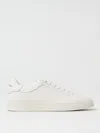 Emporio Armani White Trainers With Textured Upper And Rubber Sole In White
