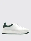 Emporio Armani Heel Tab Flat Sole Round Toe Sneakers In White