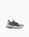 Emporio Armani Sneakers En Mesh Avec Détails Laminés Et Logo Signature In White