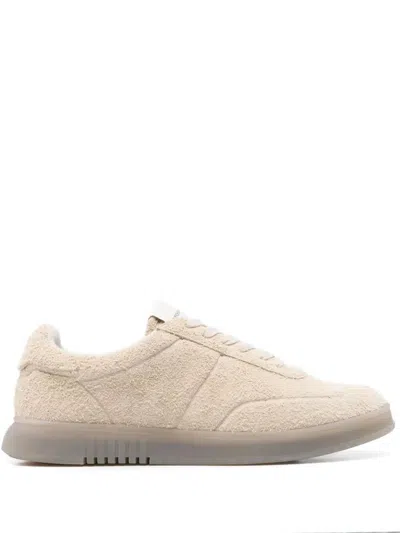 Emporio Armani Sneakers Snk Cow Suede Shoes In White