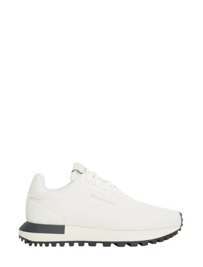 Emporio Armani Lace-up Sneakers In White