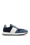 Emporio Armani Colour-block Low-top Sneakers In Blue
