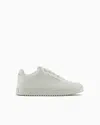 Emporio Armani Official Store Sneakers With Oversized Embossed Eagle In White