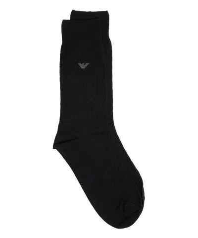 Emporio Armani Socks In Black