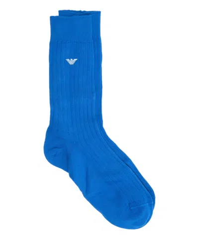 Emporio Armani Socks In Blue