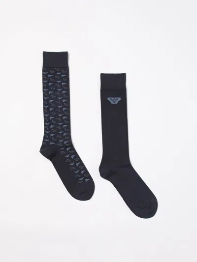 Emporio Armani Socks  Underwear Men Color Blue