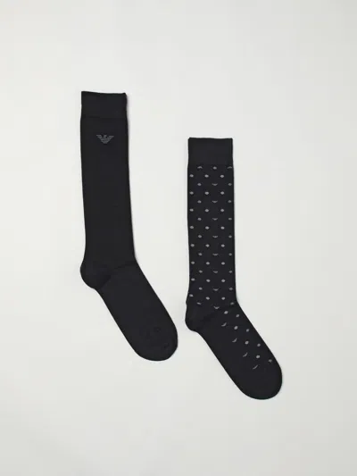 Emporio Armani Socks  Underwear Men Color Blue In Black