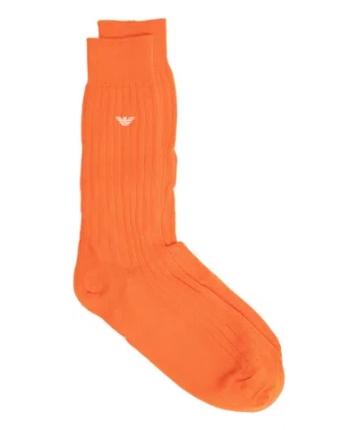 Emporio Armani Socks In Orange