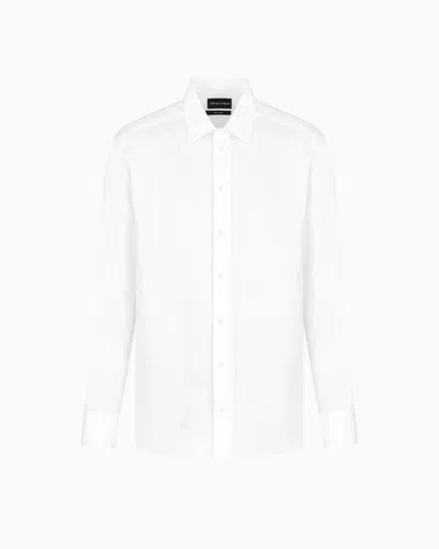 Emporio Armani Classic Shirts In White